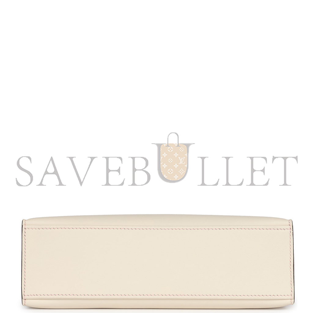 HERMÈS MASTER KELLY POCHETTE NATA AND ROSE SAKURA SWIFT (22*14*7cm)